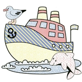 Водяні розмальовки Талант Кораблі (8w-ship) - Pampik - 4