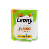 Паперові рушники Lenny, двошарові, 1 рулон - Pampik
