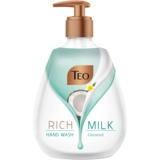 Мило рідке з дозатором Teo Rich Milk Coconut 400 мл (73714) - Pampik