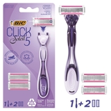 Станок для гоління жіночий BIC Miss Soleil Click 5 з 2 змінними картриджами - Pampik