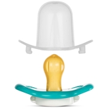 Пустышка круглая Baboo Sea Life, латексная, светится в темноте, 0+, бирюзовая (5-043) - Pampik - 3