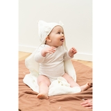 Рушник з капюшоном Childhome Terry Teddy, 80x80 см, білий (CCBCJMTB) - Pampik - 8