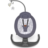 Шезлонг-гойдалка Lionelo Ralf Grey White з ігровою дугою, сіро-білий - Pampik - 2