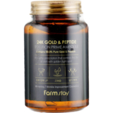 Ампульная сыворотка для лица FarmStay 24K Gold&Peptide Solution Prime Ampoule с золотом и пептидами 250 мл - Pampik