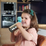 Чашка-непроливайка Bebe Confort Navigateur Isotherm Straw Cup, серая с голубым, 300 мл (3105201130) - Pampik - 3