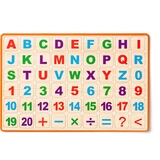 Двостороння дошка Woody ABC з магнітними літерами (90107) - Pampik - 2
