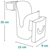 Тримач для чашки та телефону Lionelo Ove Black Carbon (LO-OVE) - Pampik - 8