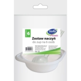 Набір одноразового посуду Stella для перших страв, 6 персон - Pampik