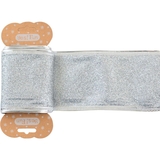 Лента декоративная упаковочная Yes! Fun 6х200 см глиттерная серебряная (750323) - Pampik