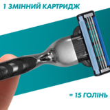 Станок для гоління Gillette Mach3, c 5 змінними картриджами - Pampik - 5