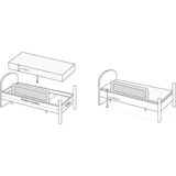 Бар'єр на ліжечко Lorelli Safety Night fog beige sweet dream (26115) - Pampik - 2