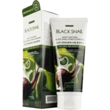 Пенка для умывания Jigott Natural Black SnaiL Foam Cleansing Муцин Улитки 180 мл - Pampik