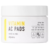 Пилинг-диски для очищения кожи лица A'pieu Vitamin AC Pad, 35 шт - Pampik