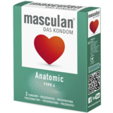 Презервативы Masculan Anatomic,Тип 4, анатомической формы 3 шт. - Pampik