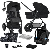 Универсальная коляска 3 в 1 Kinderkraft Xmoov CT черная (00-00305222) - Pampik