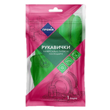 Перчатки хозяйственные Премія, латекс, с ароматом алоэ, размер М - Pampik