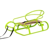 Санки Vitan Експрес зі спинкою та ручкою лаймові (7317) - Pampik - 3