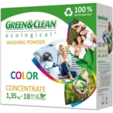 Пральний порошок Green & Clean Professional Color для кольорової білизни, концентрат, 1.35 кг - Pampik
