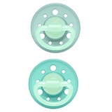 Круглая пустышка Nip Вишенка Ночь, 0-6 мес., мятно-салатовый, 2 шт. (38720-51) - Pampik