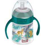 Кружка-непроливайка Lovi Jungle Vibes Моя перша кружка з трубочкою та обтяжувачем, 150 мл (35/366) - Pampik