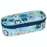 Пенал на молнии CoolPack Campus, с органайзером, 23x9x5 см, голубой (E62547) - Pampik