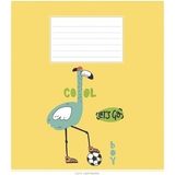 Зошит учнівський Школярик Cute copybook, в косу лінію, 12 аркушів, ВД-лак, 30 шт. (012-3212C) - Pampik