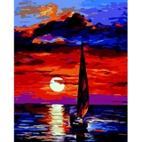 Картина за номерами ZiBi Art Line Вітрильник 40х50 см (ZB.64162) - Pampik