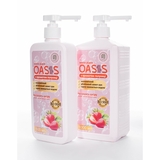Мило рідке Nata-Oasis з ароматом полуниці, з дозатором, 1000 мл - Pampik - 4