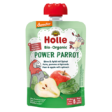 Пюре Holle Power Parrot з грушею, яблуком та шпинатом, 100 г - Pampik