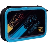 Пенал жесткий Yes HP-01 Ultrex, 13х21х4 см, черный с синим (533129) - Pampik