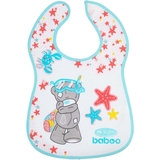 уценка. Нагрудник хлопчатобумажный Baboo Me to You, 3+ мес., белый (11-100) - Pampik