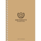 Блокнот для записей Student International university A А6, без линовки, спираль, 80 л. (A6-SC-080-6074) - Pampik
