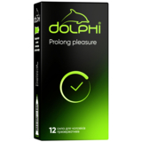 Презервативы латексные Dolphi Prolong pleasure, анатомические, с анестетиком, 12 шт. - Pampik