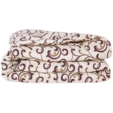 Одеяло шерстяное MirSon №018, зимнее, 110x140 см, бежевое с узором - Pampik