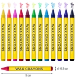 Олівці Yes Minions, воскові, 12 кольорів (590140) - Pampik - 3