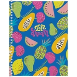 Блокнот для записей Student, В6, в клеточку, спираль, 80 л., Фруктовое ассорти (B6-SC-080-6108K) - Pampik
