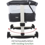 Дитяче ліжечко-гойдалка BabyGO 2 в 1 Vivaldi, чорно-золоте (4654) - Pampik - 2