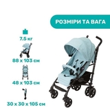 Прогулянкова коляска Chicco Liteway 4, блакитна (79892.13) - Pampik - 3
