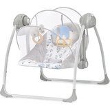 Крісло-гойдалка Kinderkraft Flo Mint сіре з блакитним (00-00158385) - Pampik - 2