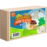 Набор для творчества Умняшка роспись по дереву, магниты-улитка и лягушка (РД-013) - Pampik