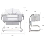 Кроватка-люлька Mastela 8601 приставная белая (25842) - Pampik - 2