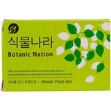 Мило для рук та тіла Lion Shingmulnara Botanic Nation Hinoki Pure Bar Soap з екстрактом кипарису, 100 г - Pampik