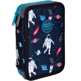 Пенал с наполнением CoolPack Jumper 2, 2 отделения, 19,5х12,5х4 см, синий (E66532) - Pampik