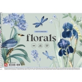 Альбом для малювання Школярик Florals Птах з ірисами 40 аркушів (PB-SC-040-567) - Pampik
