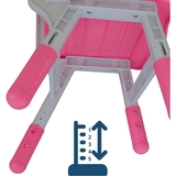 Стілець дитячий Lindo до квадратного столу рожевий (1369 рож) - Pampik - 3