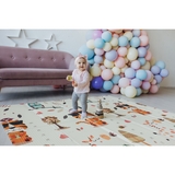 Дитячий килимок Poppet Тигреня в лісі та Світ тварин, двосторонній складний, 200х180x1 см (PP020-200) - Pampik - 14