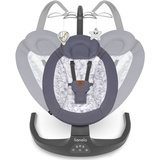 Шезлонг-гойдалка Lionelo Ralf Grey White з ігровою дугою, сіро-білий - Pampik - 4