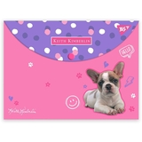 Папка-конверт Yes Keith Kimberlin, A4, с кнопкой (492009) - Pampik