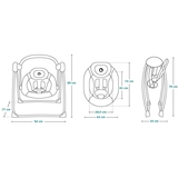 Крісло-гойдалка Lionelo Otto Pink Baby з ігровою дугою, рожеве (LO-OTTO PINK BABY) - Pampik - 11