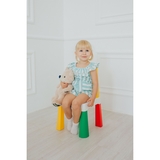 Комплект Poppet Color Yellow: стілець + подушка на стілець 55x28x28 см (PP-003Y-G) - Pampik - 4